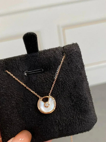[⭐moonlume]AMULETTE ROSE GOLD MOP NECKLACE