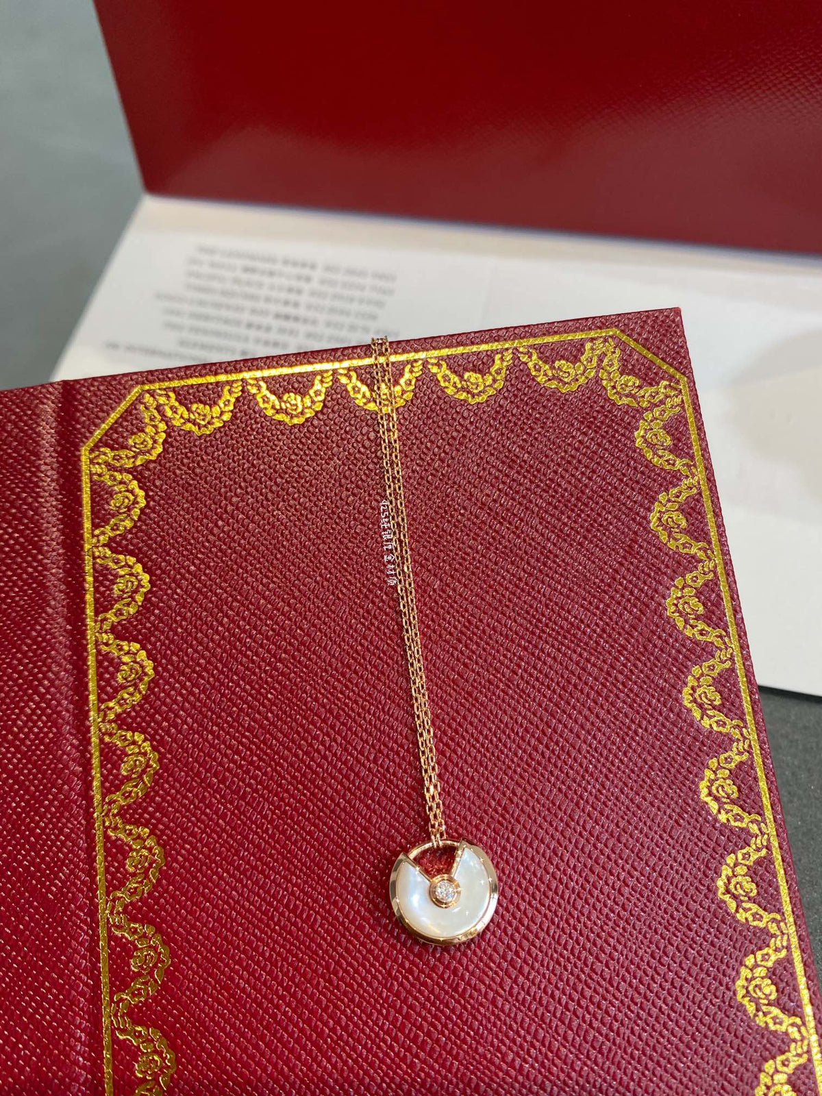 [⭐moonlume]AMULETTE ROSE GOLD MOP NECKLACE