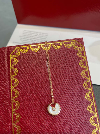[⭐moonlume]AMULETTE ROSE GOLD MOP NECKLACE