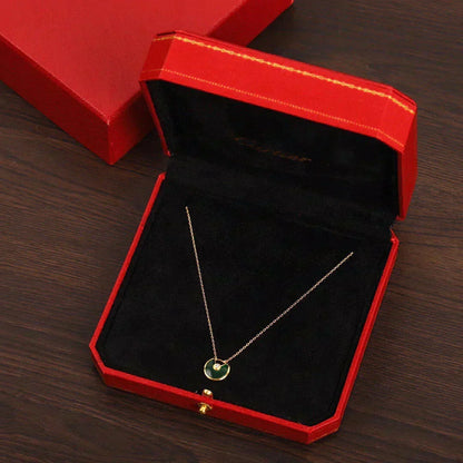 [⭐moonlume]AMULETTE GOLD MALACHITE NECKLACE