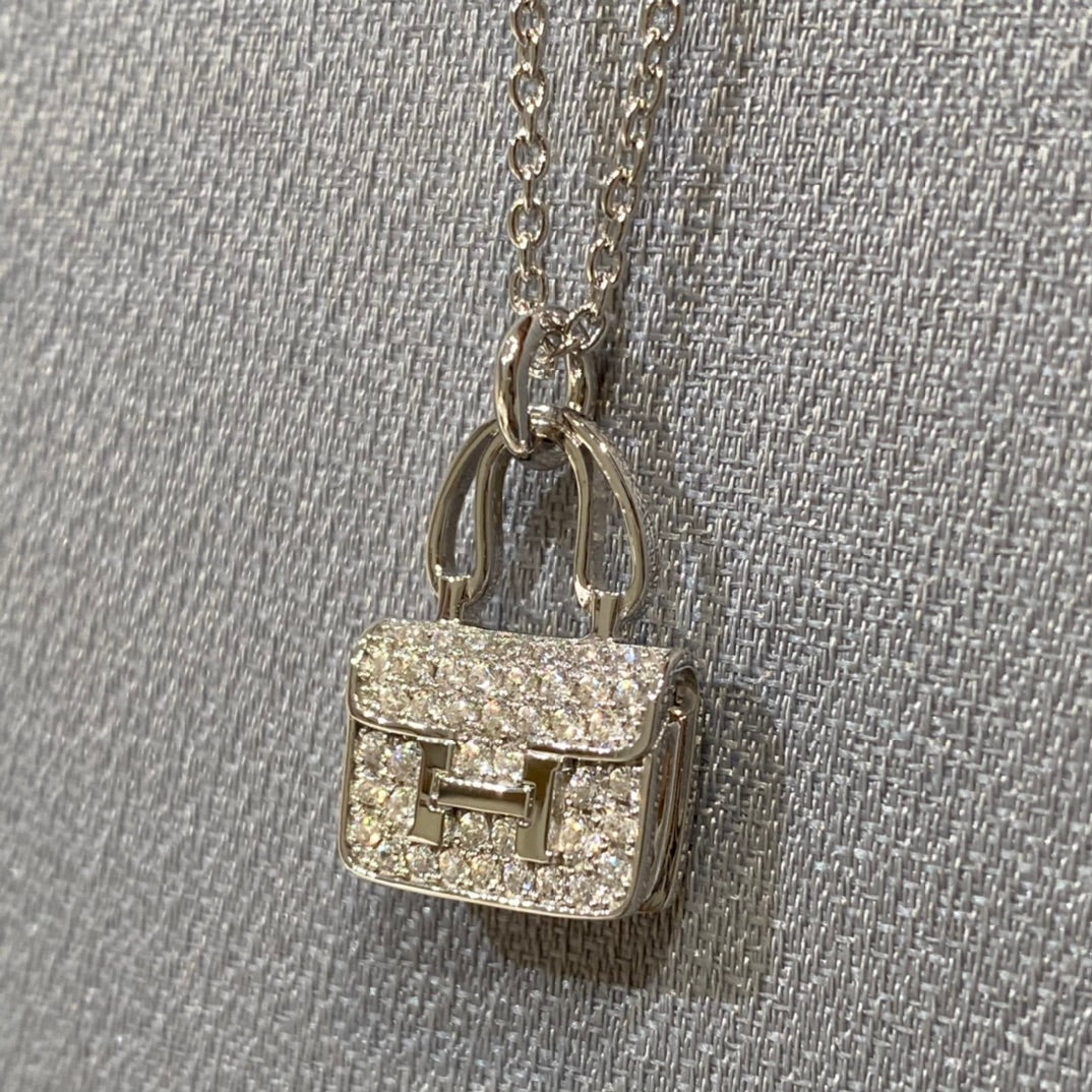 [⭐moonlume]CONSTANCE PEDANT DIAMOND NECKLACE