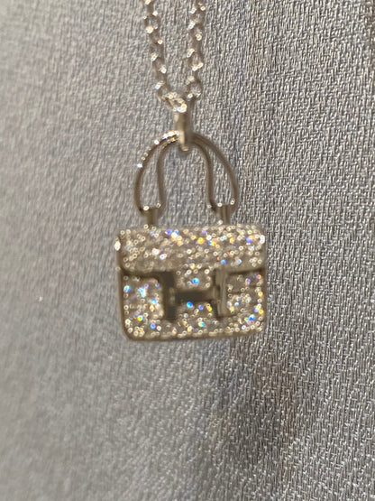 [⭐moonlume]CONSTANCE PEDANT DIAMOND NECKLACE
