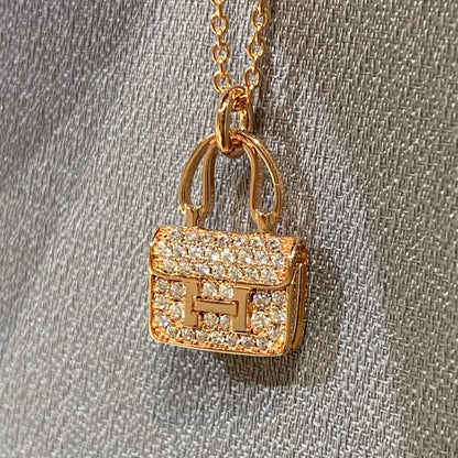 [⭐moonlume]CONSTANCE PEDANT DIAMOND NECKLACE