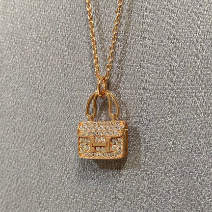 [⭐moonlume]CONSTANCE PEDANT DIAMOND NECKLACE