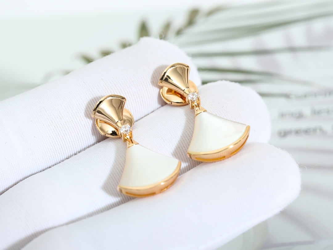 [⭐moonlume]DREAM MOP PINK GOLD EARRINGS
