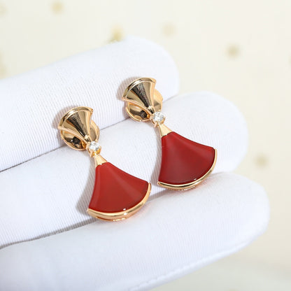 [⭐moonlume]DREAM Carnelian PINK GOLD EARRINGS