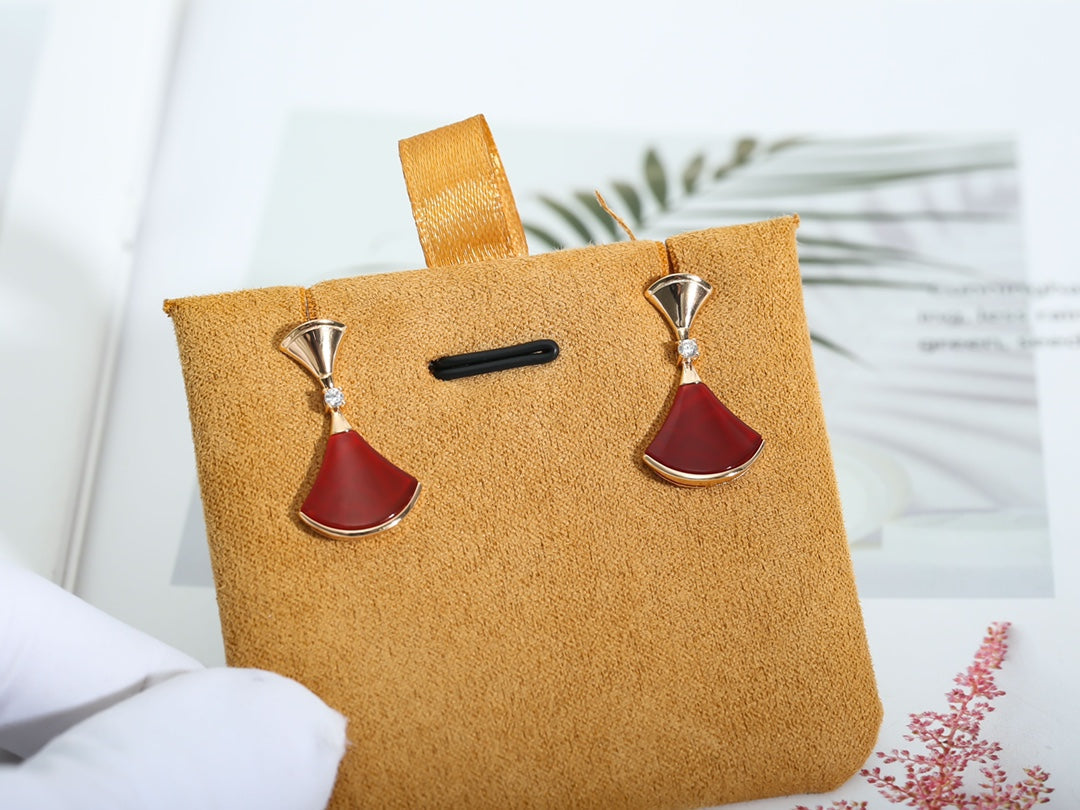 [⭐moonlume]DREAM Carnelian PINK GOLD EARRINGS