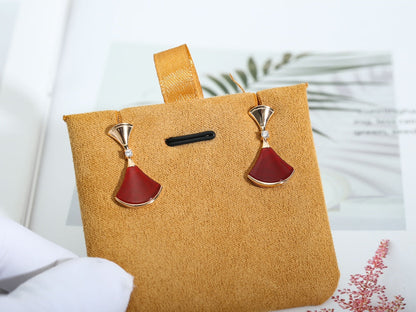 [⭐moonlume]DREAM Carnelian PINK GOLD EARRINGS