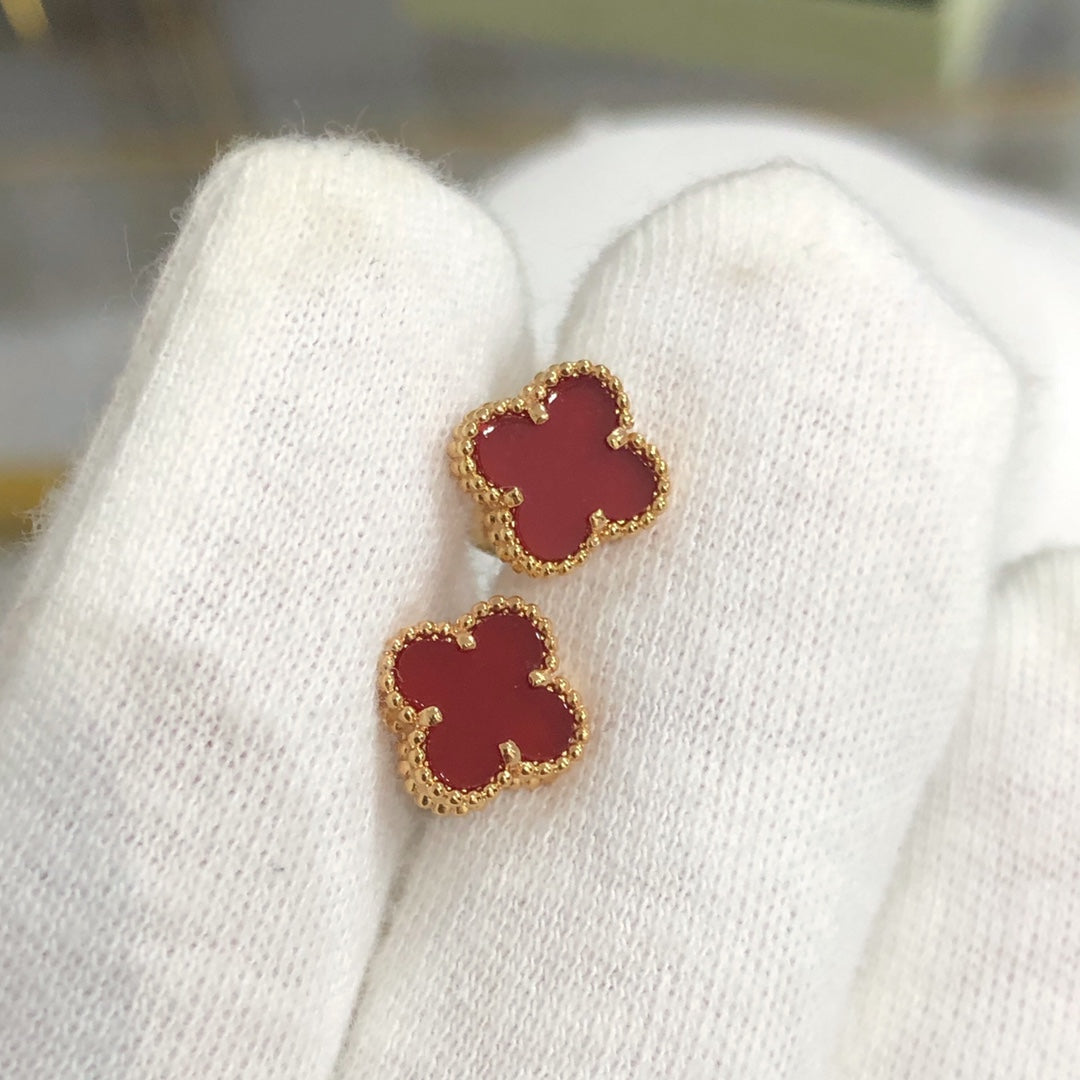 [⭐moonlume]CLOVER MINI GOLD EARRINGS