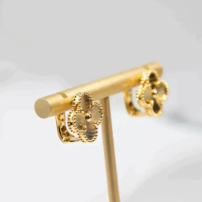 [⭐moonlume]CLOVER MEDIUM 1 MOTIFS LASER EARRINGS