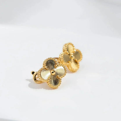 [⭐moonlume]CLOVER MEDIUM 1 MOTIFS LASER EARRINGS