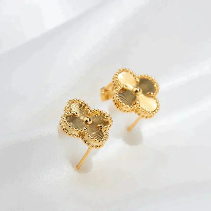 [⭐moonlume]CLOVER MEDIUM 1 MOTIFS LASER EARRINGS