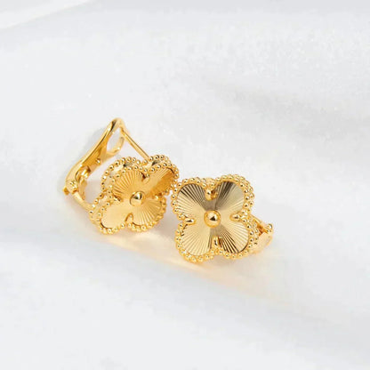 [⭐moonlume]CLOVER MEDIUM 1 MOTIFS LASER EARRINGS