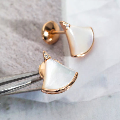 [⭐moonlume]DIVAS DREAM EARRINGS PINK GOLD