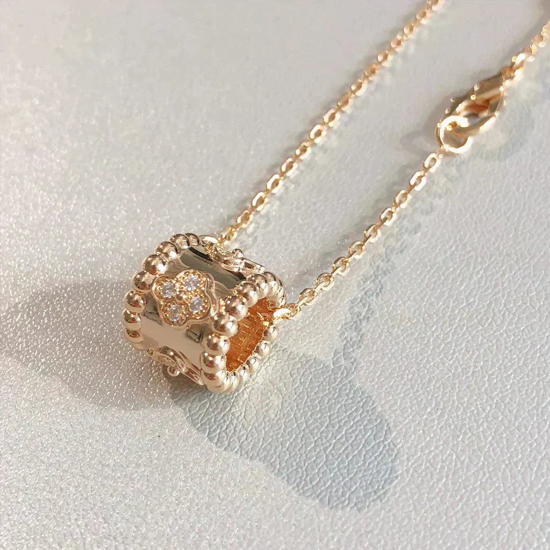 [⭐moonlume]PERLEE PEDANT NECKLACE GOLD / ROSE GOLD