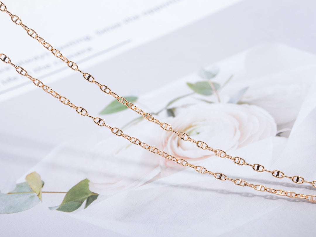 [⭐moonlume]ECHAPPEE NECKLACE PINK GOLD