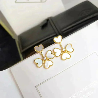 [⭐moonlume]CLOVER SWEET WHITE MOP EARRINGS