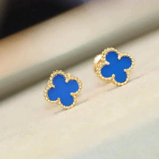 [⭐moonlume]CLOVER MINI 9.5MM TURQUOISE EARRINGS