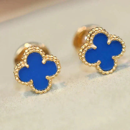 [⭐moonlume]CLOVER MINI 9.5MM TURQUOISE EARRINGS
