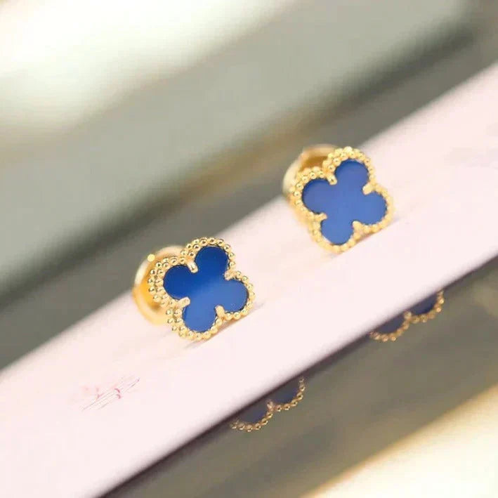 [⭐moonlume]CLOVER MINI 9.5MM TURQUOISE EARRINGS