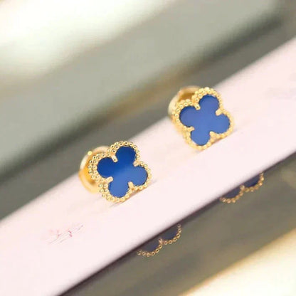 [⭐moonlume]CLOVER MINI 9.5MM TURQUOISE EARRINGS