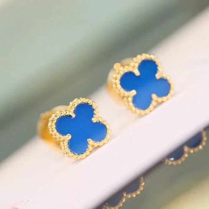 [⭐moonlume]CLOVER MINI 9.5MM TURQUOISE EARRINGS