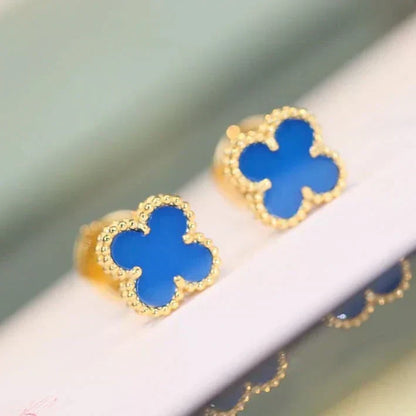 [⭐moonlume]CLOVER MINI 9.5MM TURQUOISE EARRINGS