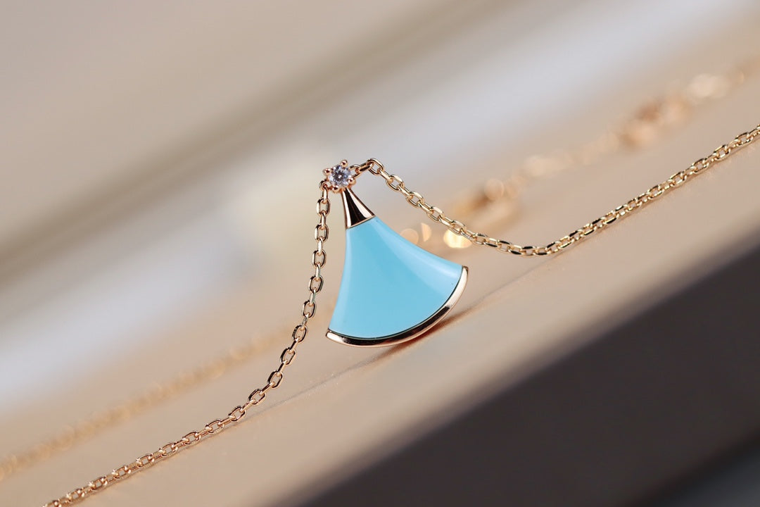 [⭐moonlume]DREAM NECKLACE TURQUOISE PINK GOLD