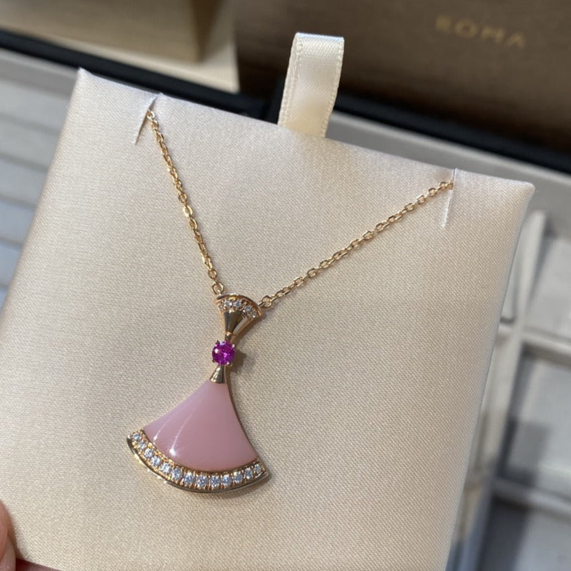 [⭐moonlume]DREAM NECKLACE PINK OPAL