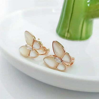 [⭐moonlume]BUTTERFLY MOP DIAMOND EARRINGS