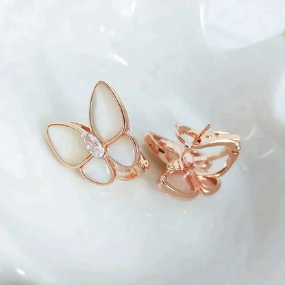 [⭐moonlume]BUTTERFLY MOP DIAMOND EARRINGS