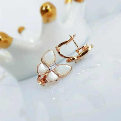 [⭐moonlume]BUTTERFLY MOP DIAMOND EARRINGS