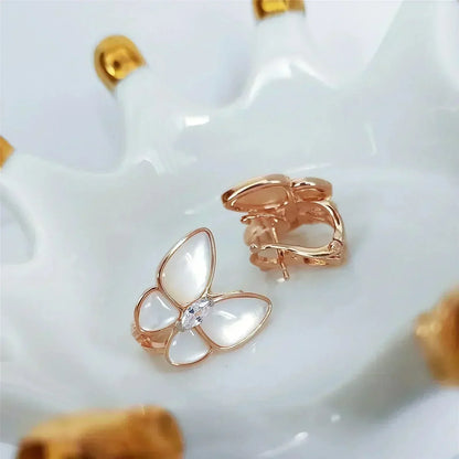 [⭐moonlume]BUTTERFLY MOP DIAMOND EARRINGS