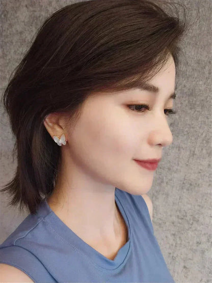 [⭐moonlume]BUTTERFLY MOP DIAMOND EARRINGS