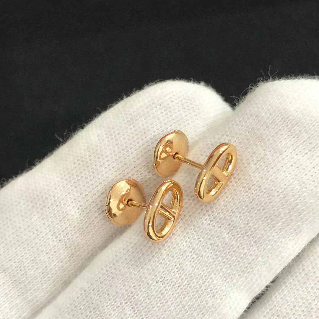 [⭐moonlume]CHAINE SMALL EARRINGS GOLD AND SILVER