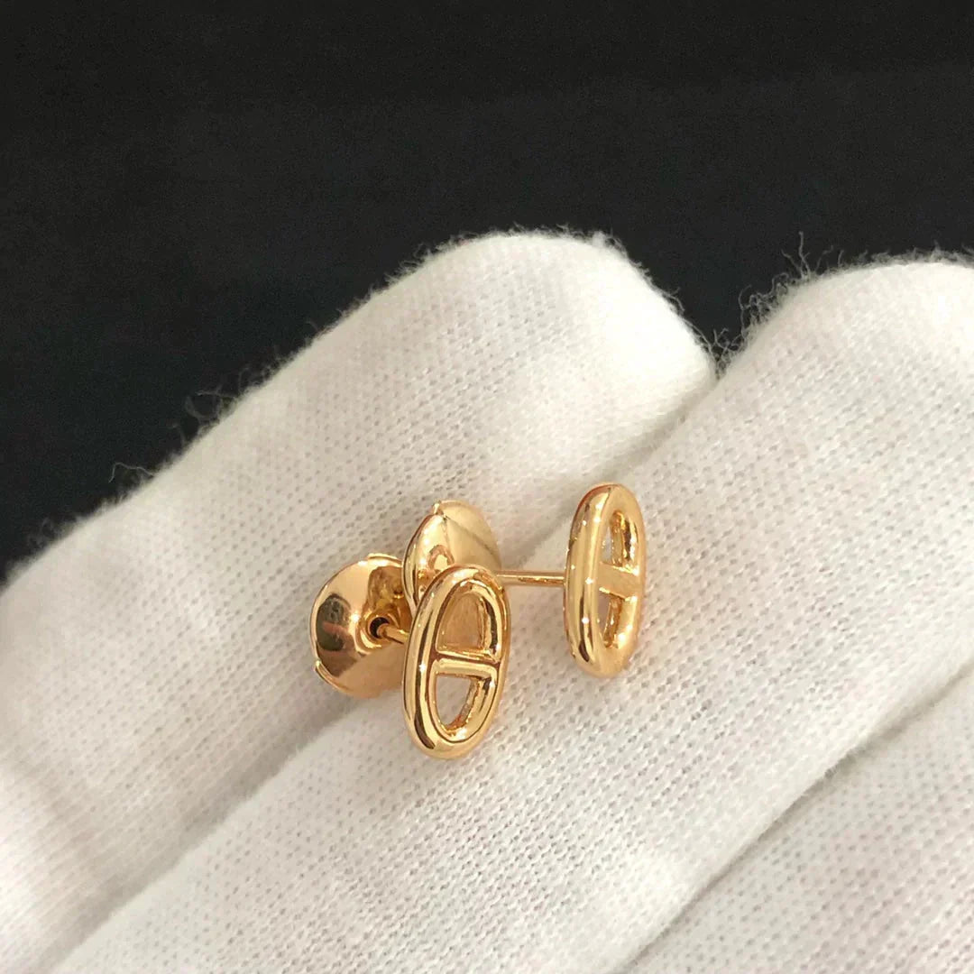 [⭐moonlume]CHAINE SMALL EARRINGS GOLD AND SILVER