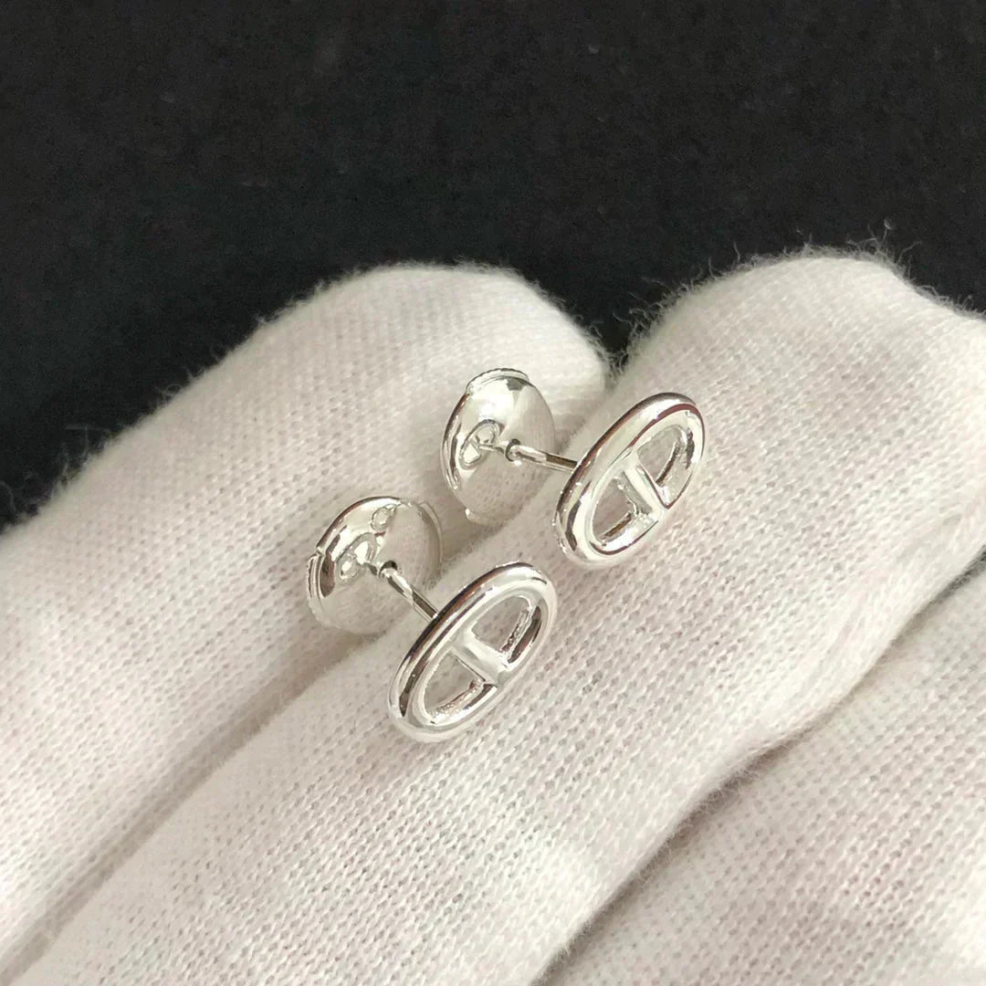 [⭐moonlume]CHAINE SMALL EARRINGS GOLD AND SILVER