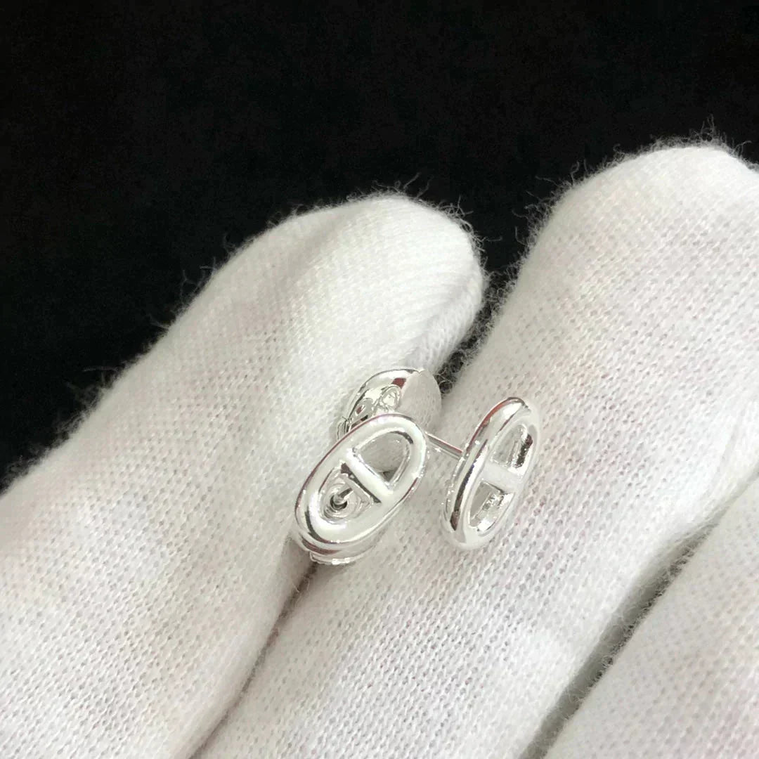 [⭐moonlume]CHAINE SMALL EARRINGS GOLD AND SILVER