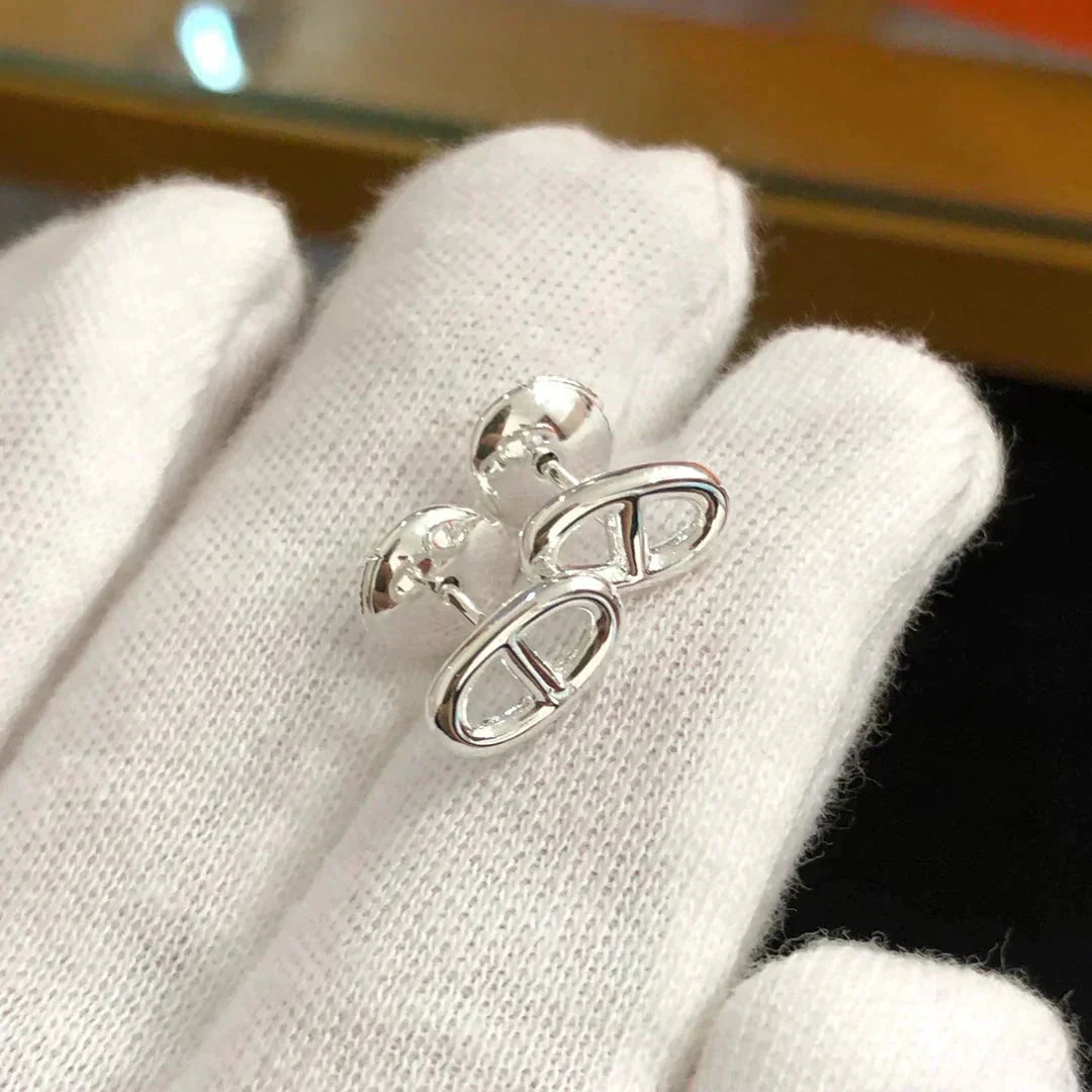 [⭐moonlume]CHAINE SMALL EARRINGS GOLD AND SILVER