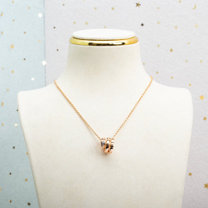 [⭐moonlume]SERPENTI PINK GOLD NECKLACE DIAMOND
