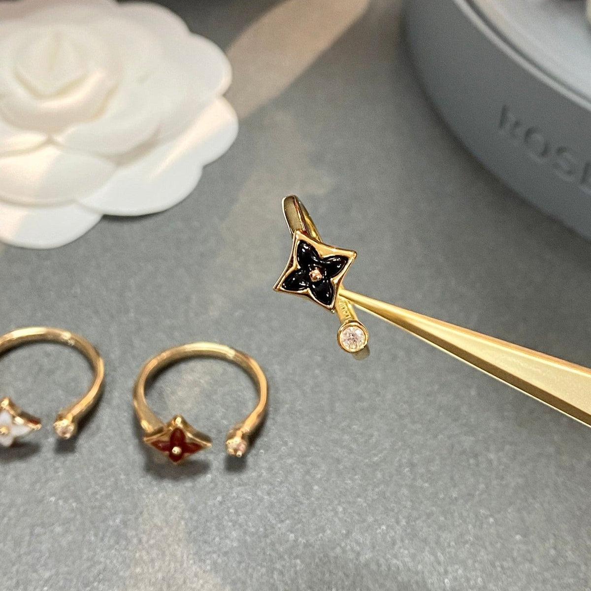 [⭐moonlume]STAR 1 DIAMOND OPEN RING