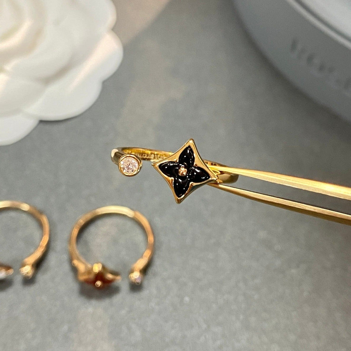 [⭐moonlume]STAR 1 DIAMOND OPEN RING