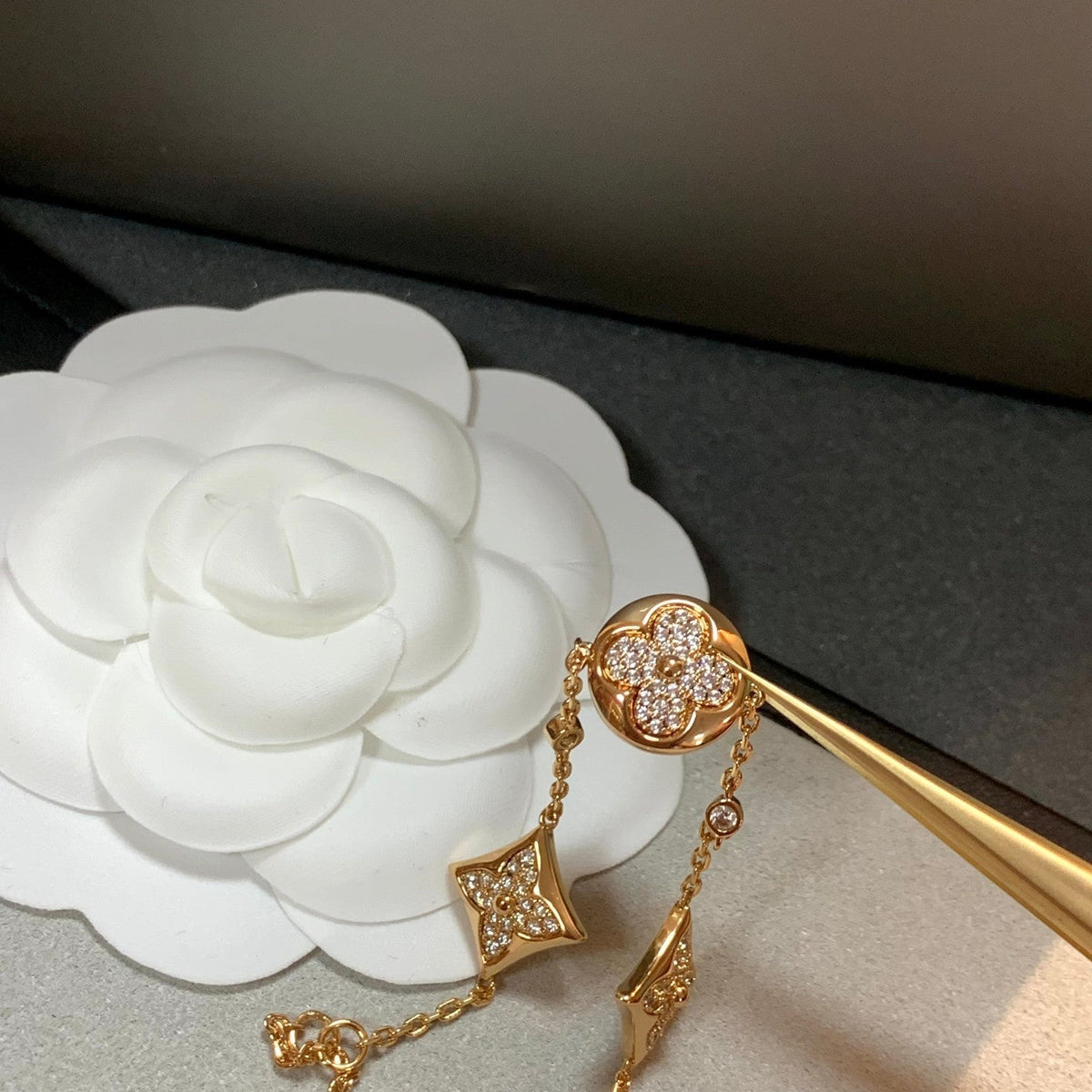 [⭐moonlume]STAR AND SUN 4 MOTIFS GOLD DIAMONDS BRACELET