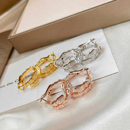[⭐moonlume]SERPENTI EARRINGS DIAMOND