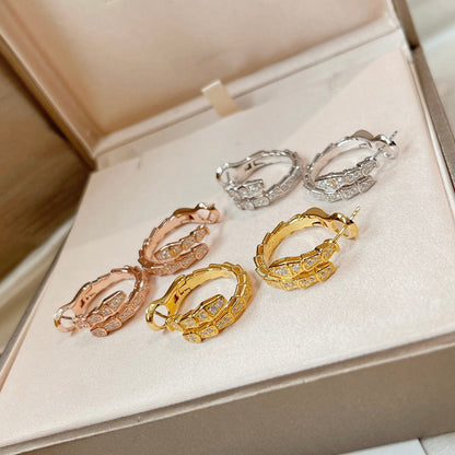 [⭐moonlume]SERPENTI EARRINGS DIAMOND
