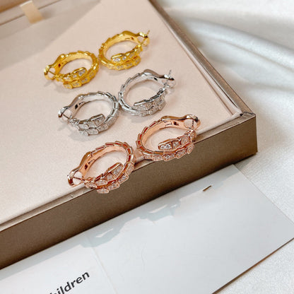 [⭐moonlume]SERPENTI EARRINGS DIAMOND