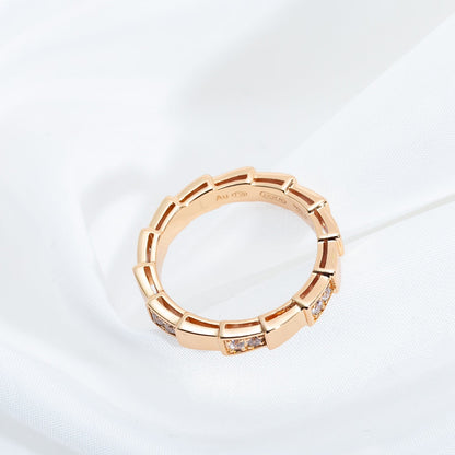 [⭐moonlume]SERPENTI RING PINK GOLD  3MM