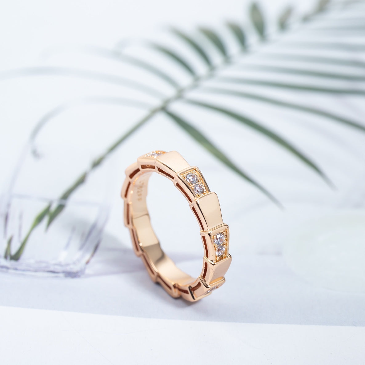 [⭐moonlume]SERPENTI RING PINK GOLD  3MM
