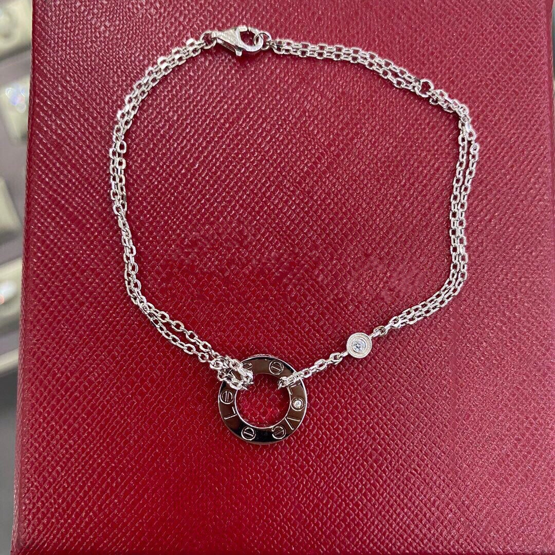 [⭐moonlume]LOVE BRACELET 2 DIAMOND
