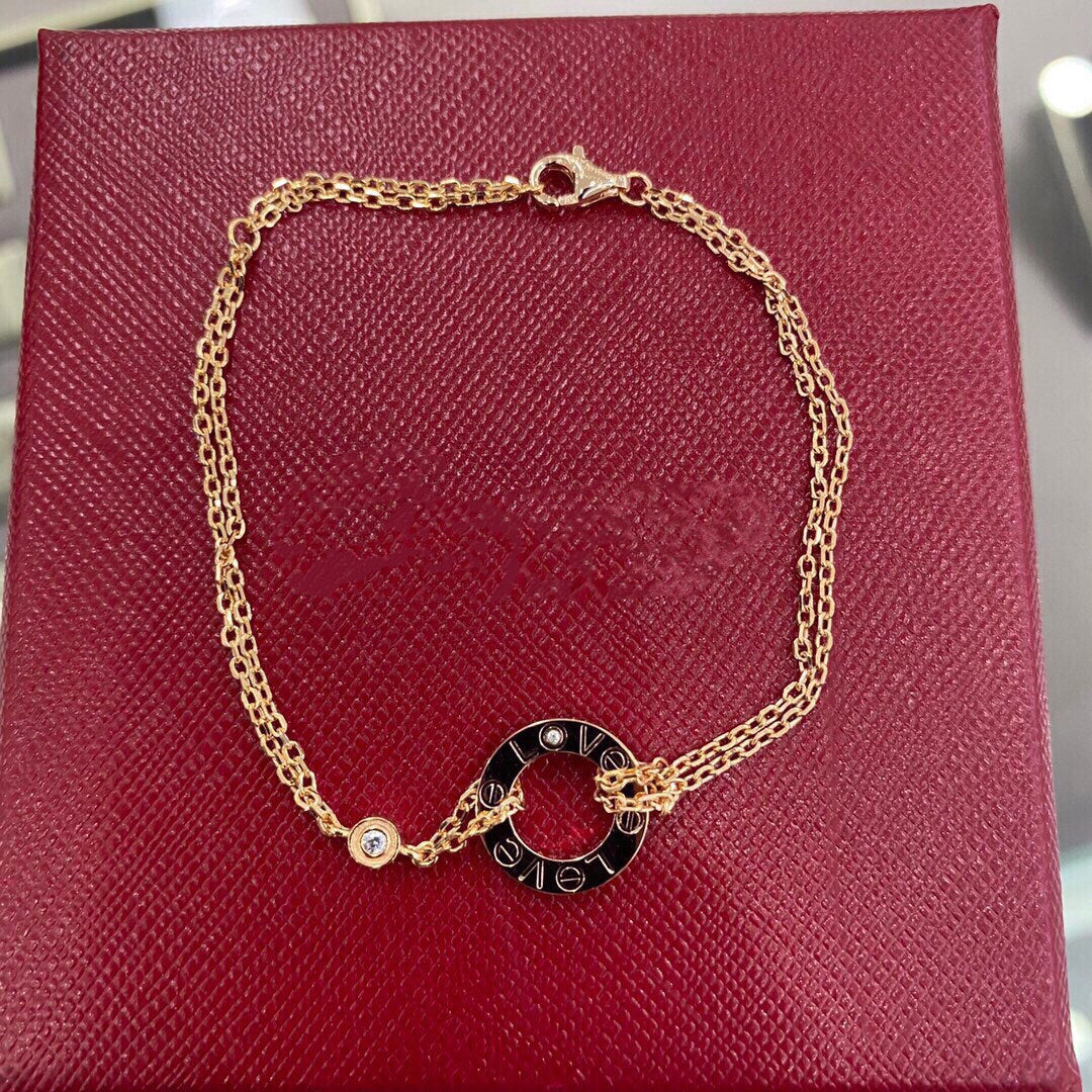 [⭐moonlume]LOVE BRACELET 2 DIAMOND